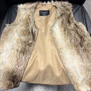 New with tags ! Faux fur vest